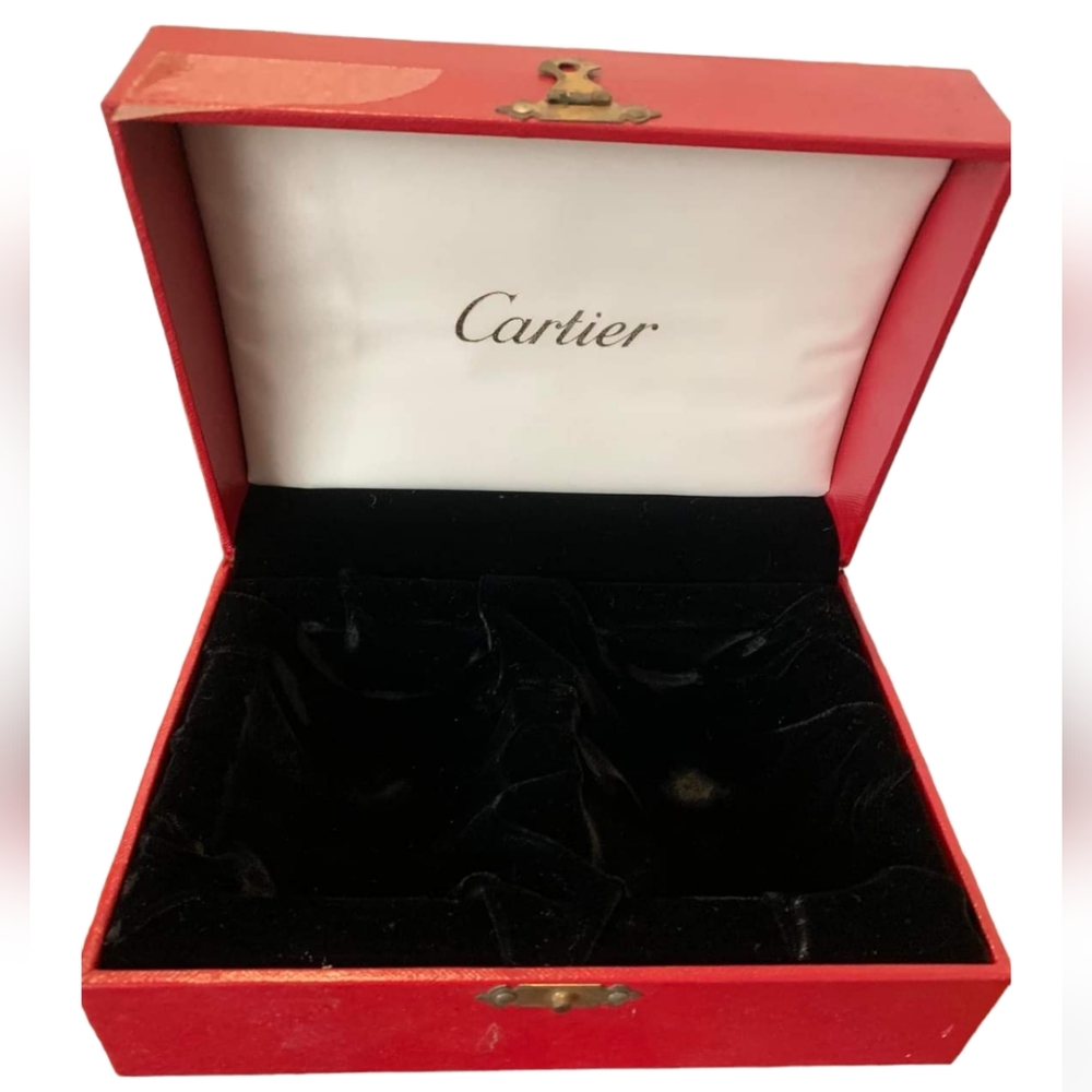 Vintage Cartier classsic velvet lined Jewelry Luxury box - Picture 7 of 16